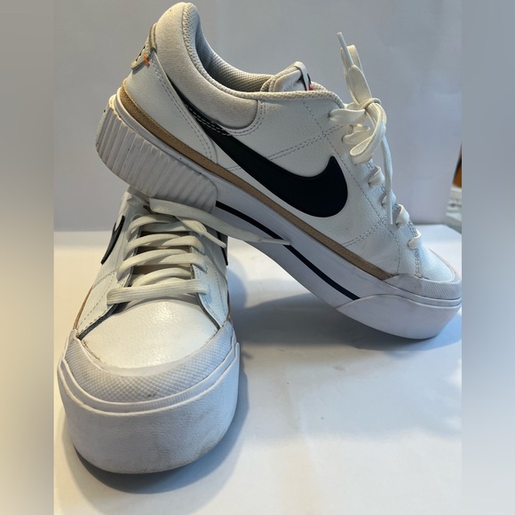Nike Court Legacy 
White/Black 
Women’s Size 10
Gently used - Picture 3 of 5